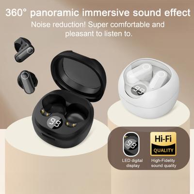 1 пара беспроводных наушников-вкладышей с шумоподавлением, Hi-Fi звук, Bluetooth-совместимые 5.3, спортивные наушники для бега