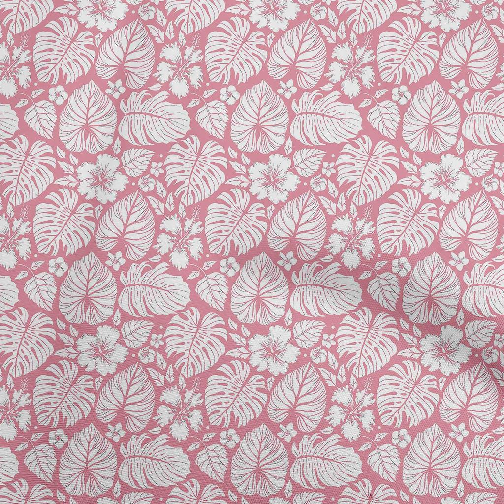 oneOone Cotton Flex Green Fabric Leaves Dress Material Fabric Print Fabric By The Yard 40 Inch