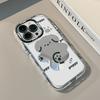 Cartoon Cute and Fun Puppy Mirror for Huawei Cream Case for Oppo for Apple 15 New for IPhone