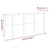 vidaXL Hochbeet Verzinkter Stahl 152x40x68 cm Grau