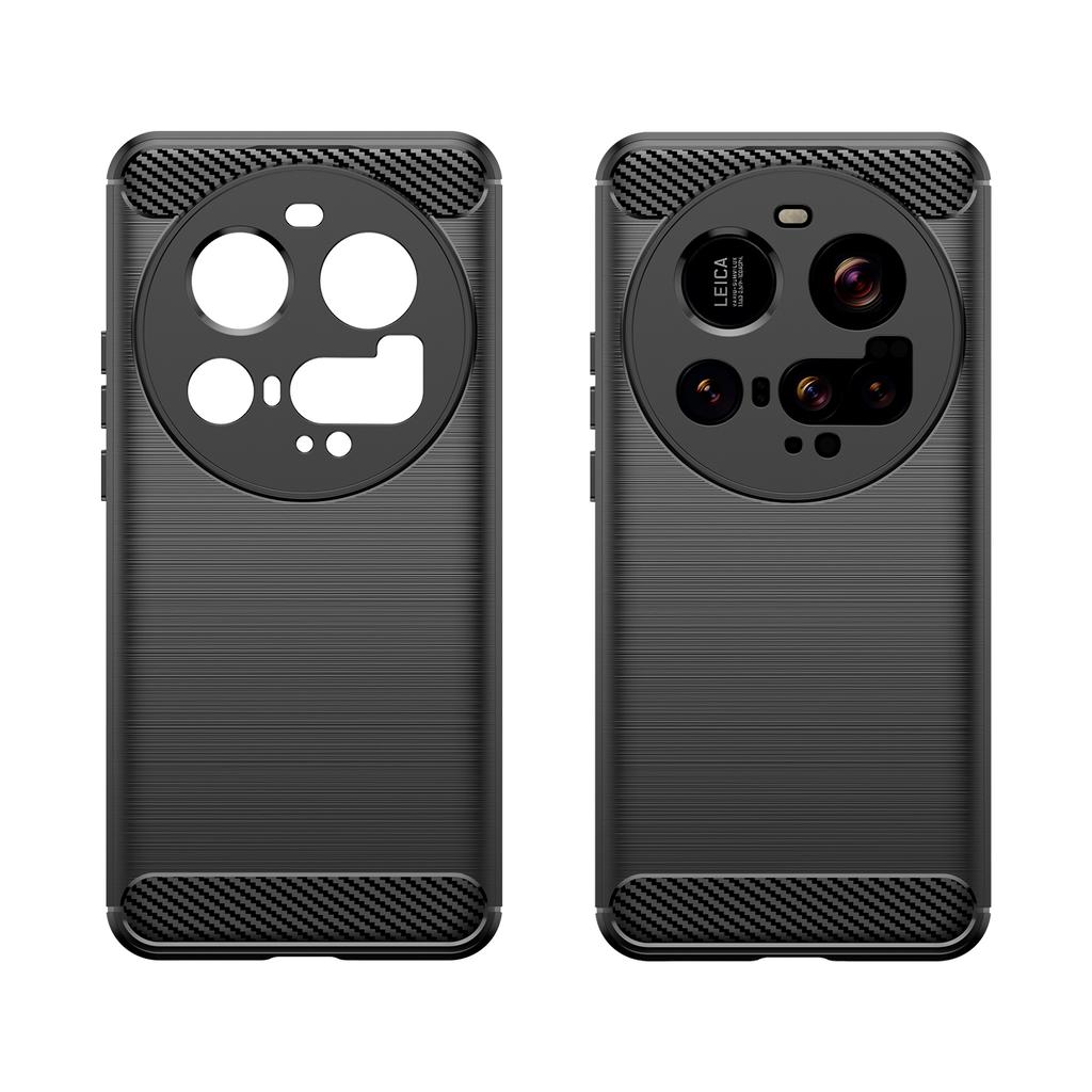 For Xiaomi 15 Ultra Case Protective Phone Cover Carbon Fiber Texture Brushed