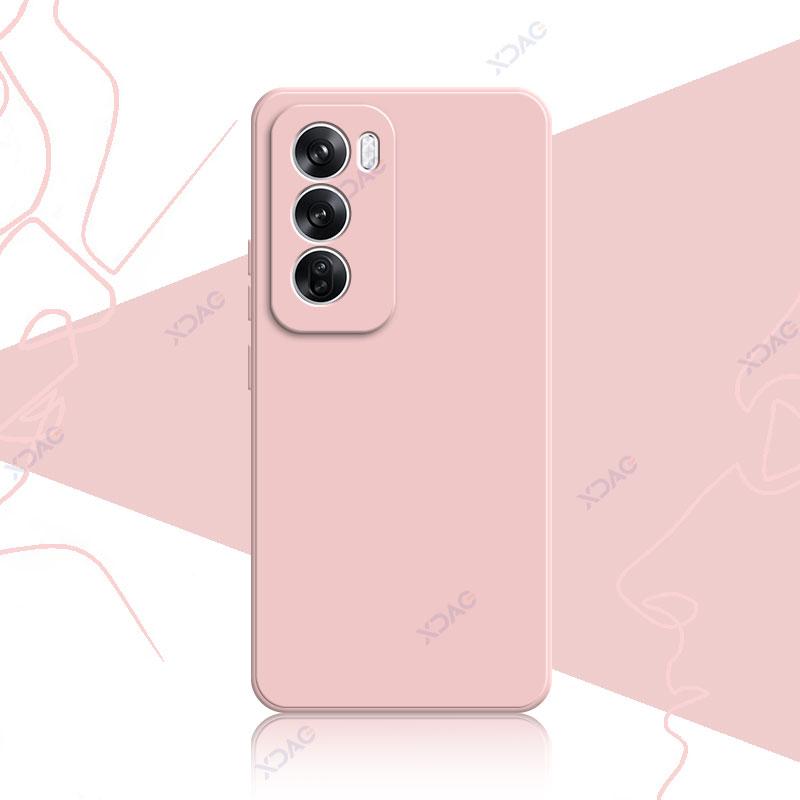 Чехол для мобильного телефона OPPO Reno 12 Pro Reno12Pro OPPOReno Reno12 12Pro 5G Мягкий роскошный квадратный жидкий силиконовый чехол на заднюю панель