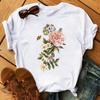 Maycaur Red Poppy, модные женские футболки 90-х годов, Ulzzang, футболки с цветочным принтом, эстетические женские футболки для женщин, рубашка-рубашка