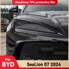 Для BYD Sealion 07 2024 Автомобильная фара Задымленная Черная Защитная пленка из ТПУ Передний свет Тонировка Изменение цвета Наклейка Аксессуары