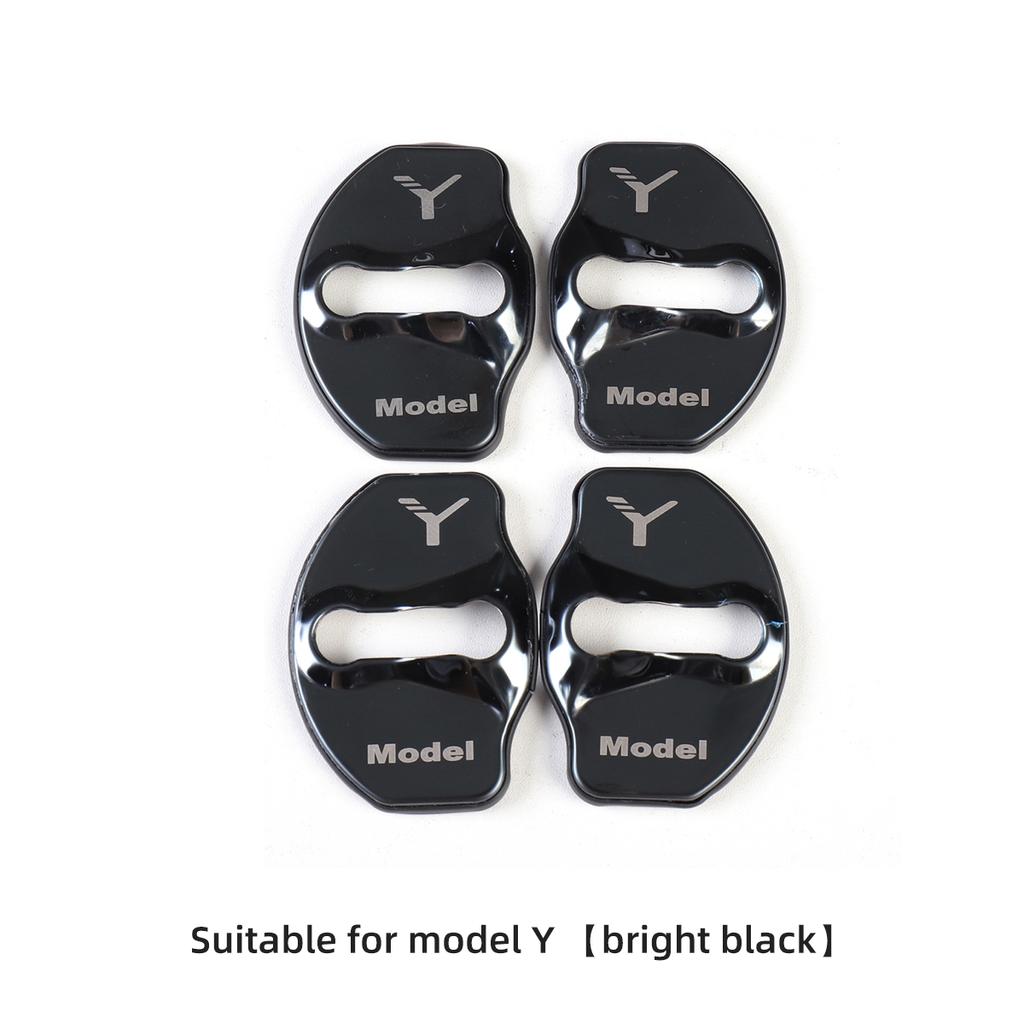 LUCKEASY подходит для Tesla Model Y, автомобильный дверной замок, защитная крышка, автомобильный дверной замок, антикоррозийное украшение