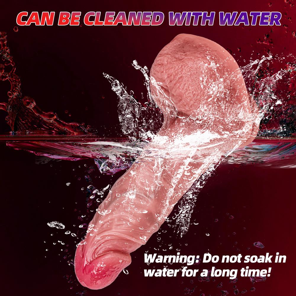 Огромный Большой Мягкий Вибратор с Подогревом Реалистичный Дилдо для Женщин Мужчин Беспроводной Телескопический Член Мастурбатор Пенис G-точка Вагина Анальный