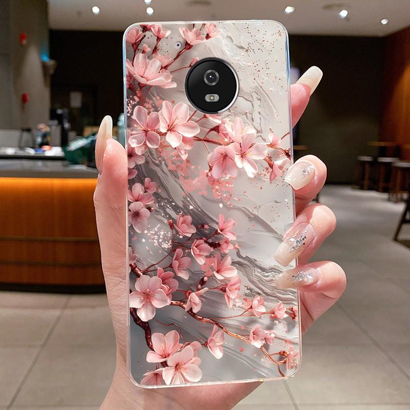 For Motorola Moto G5 Plus Case Clear Luxury Fashion Butterfly Flower Soft TPU Silicone Phone Cover for Motorola G5 Plus G5+ Case