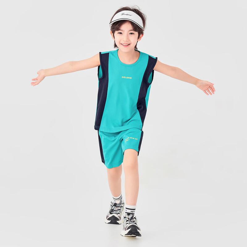 Boys' Summer Color-block Sport Set