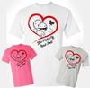 Happy Valentines Day T-Shirt You Make My Heart Smile Cupid Unisex Adult Gift