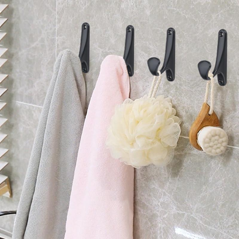 Vintage Clothes Hangers Zinc Alloy Wall Hook Cloth Coat Hat Hanging Hooks Bathroom Robe Hangers Kitchen Hook Racks With Screws