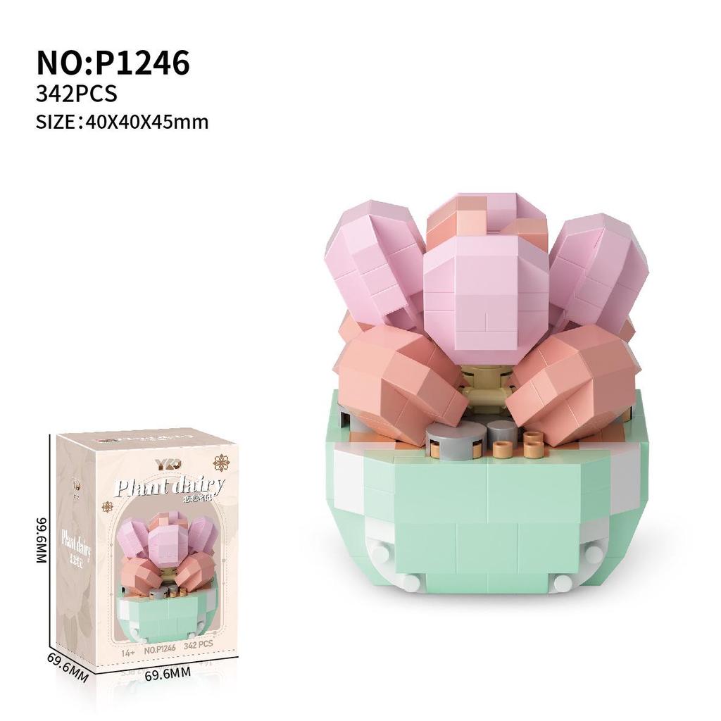 Суккулентный букет из цветов, конструктор - Праздничные подарки и игрушки