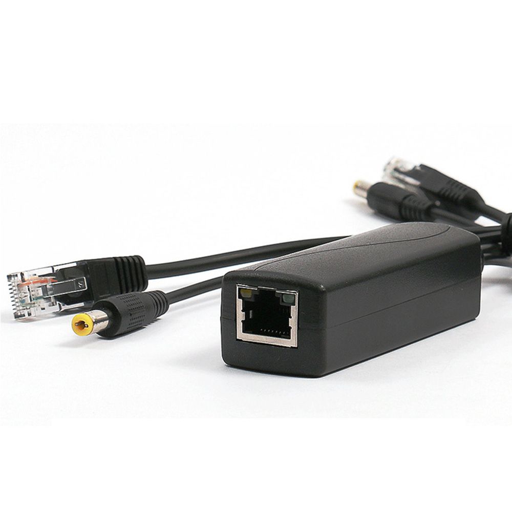 POE 48V To 12V IEEE802.3AF/AT Camera Connector Ethernet Adapters POE Switch Active POE Splitter
