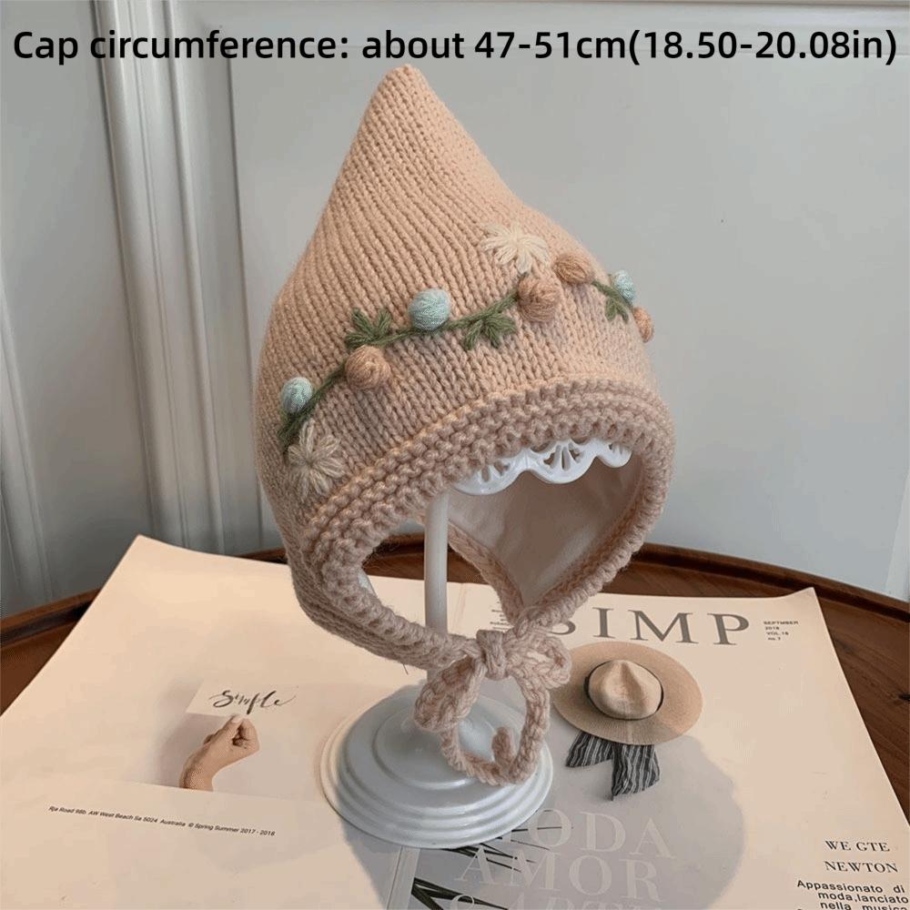 Windproof Baby Knitted Hat Ear Protection Toddler Beanies Hat Infant Pullover Hat For Baby Girl