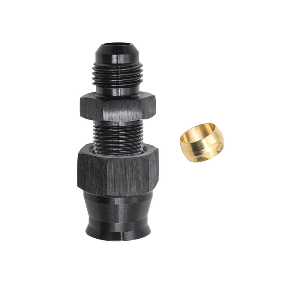 1 шт. Прямой AN6 Male на 5/16" AN6 Male на 3/8" Трубка шланга Адаптер для топливной трубы Жесткий шланг Алюминий Черный Анодированный