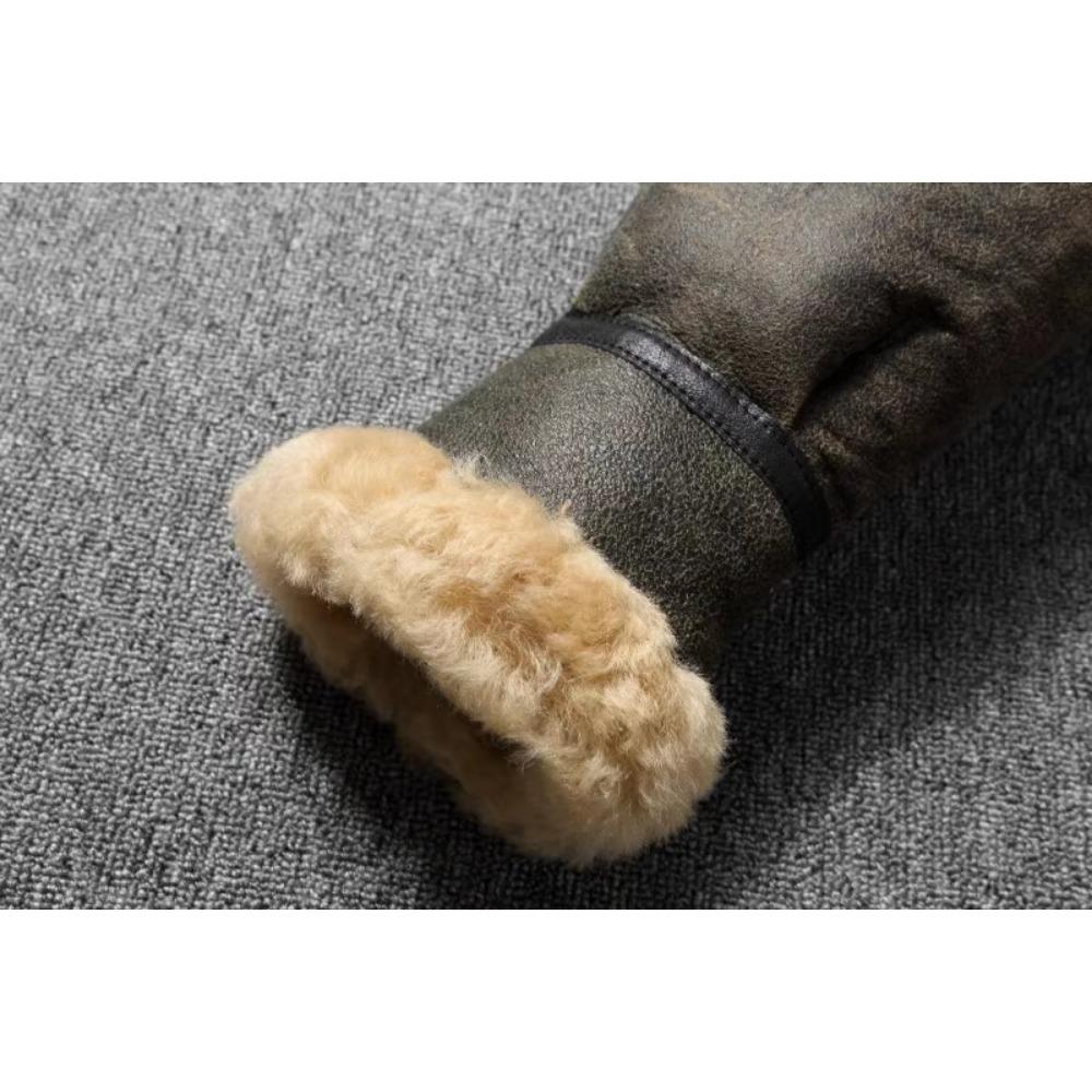 Китайский размер теплое пальто B3 Flight Coat для мужчин натуральная овчина меховая куртка мужская настоящая овчина шуба зима