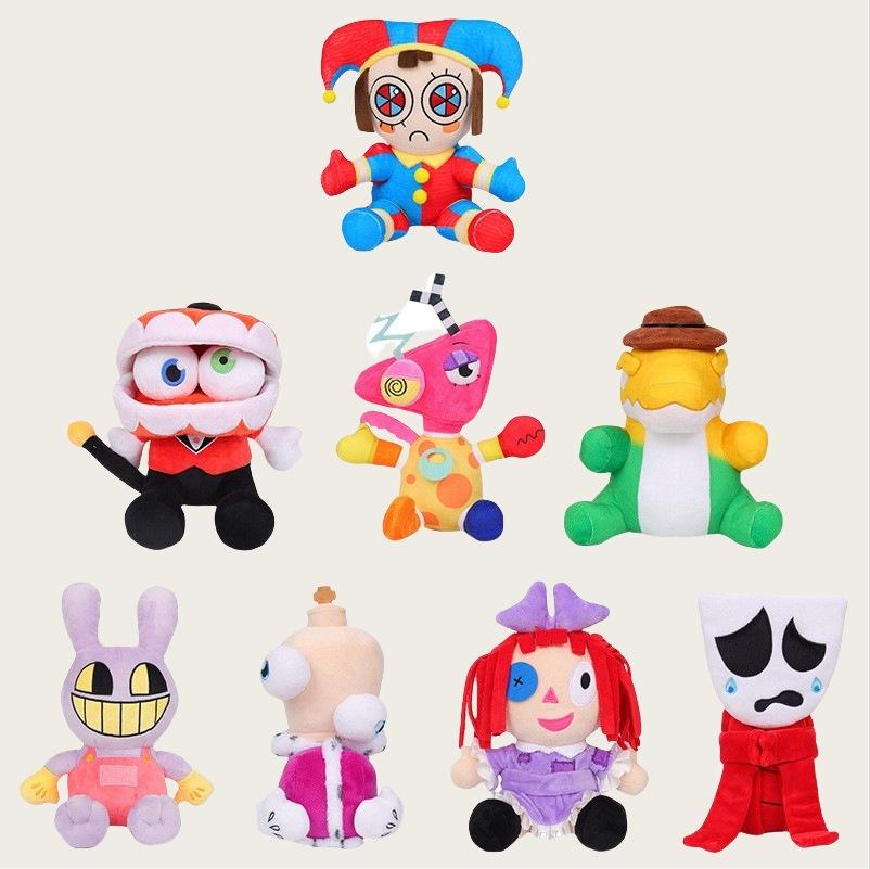 The AMAZING DIGITAL CIRCUS Circus Animation Surrounding Clown Plush Toys