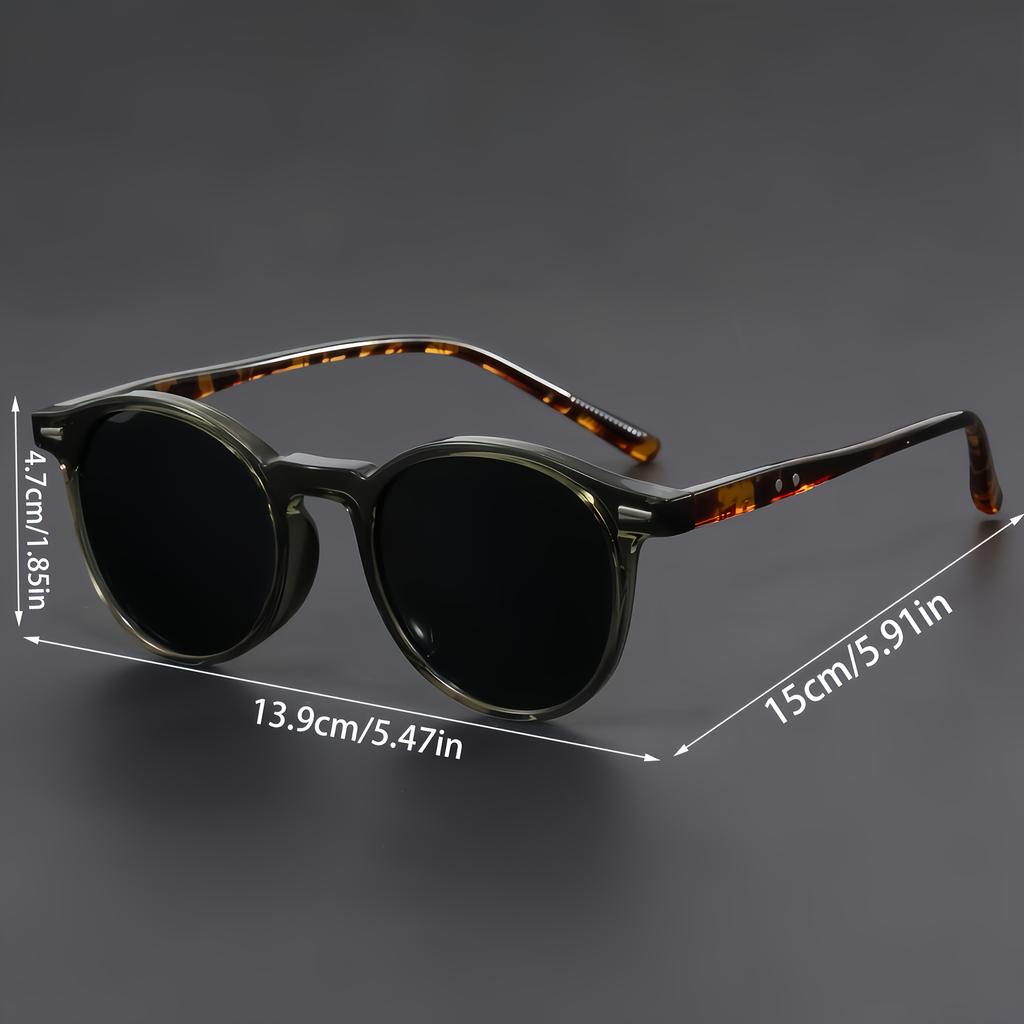 Retro Ultra-Light Fashion Glasses Perfect for Parties, Running, Travel Durable Round Structure Street Photography Props