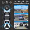 4K 9-дюймовый беспроводной оптический датчик Carplay с высокой четкостью изображения, автомобильный WiFi-навигатор, двойная запись, видеорегистратор для вождения