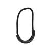 10pcs Black Plastic EDC Smile Style Zipper Pulls Cord Rope For Clothing Bag Accessories
