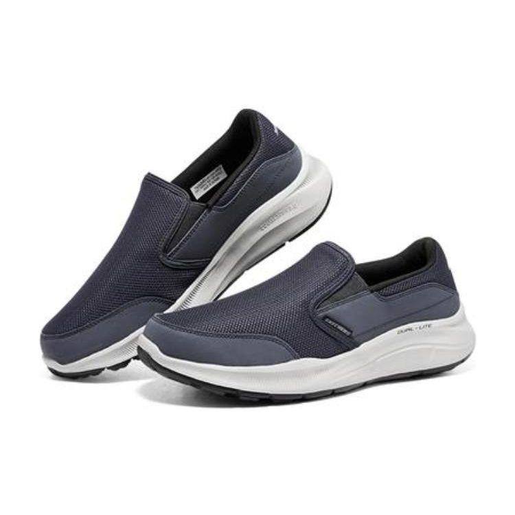 Skechers Кроссовки 5.0 Ткань Кожа Удобные Прочные Дышащие Низкие Повседневные Кроссовки Мужские Темно-синий 232515-NVY