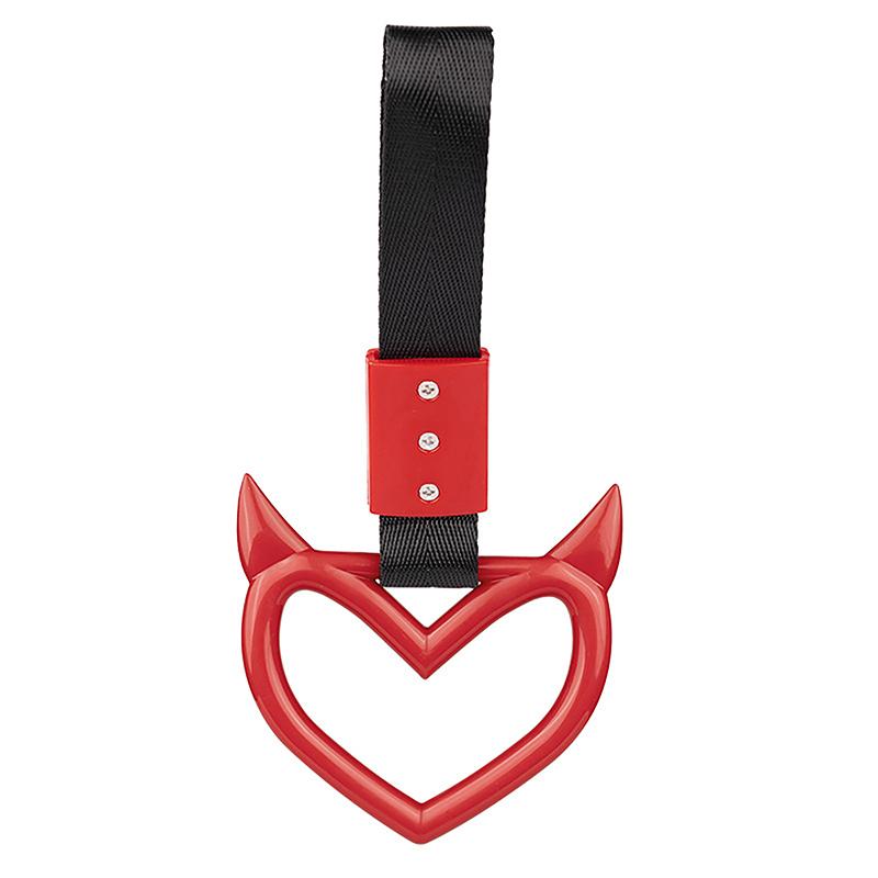 Цветной автомобильный буксировочный ремень Tsurikawa Ring Heart JDM Train Bus Handle Strap Styling Drift Charm Strap Auto Accessories