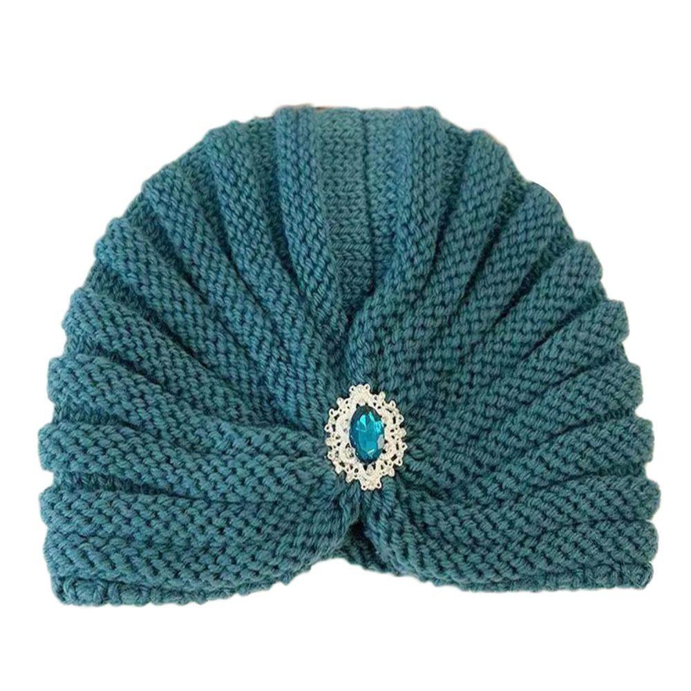 Thick Bohemia Turban Winter Warm Turban Cap Fashion Hijab Caps for Women