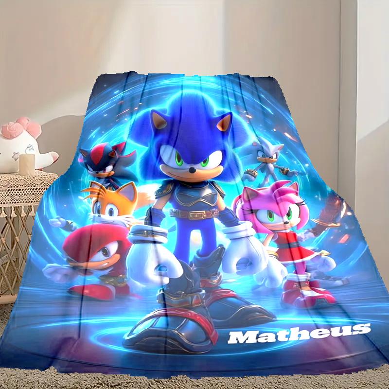 SONIC Pattern Blanket, Cozy Blanket for All-Season Comfort on Sofas, Beds, Office, Car, Camping and Travel