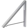 Retractable Clothes Rack, Folding Wall Mounted Folding Clothes Hanger, Best Used for Shirts Pants Towels, Aluminum, Easy Installation,Silver,1 Pack