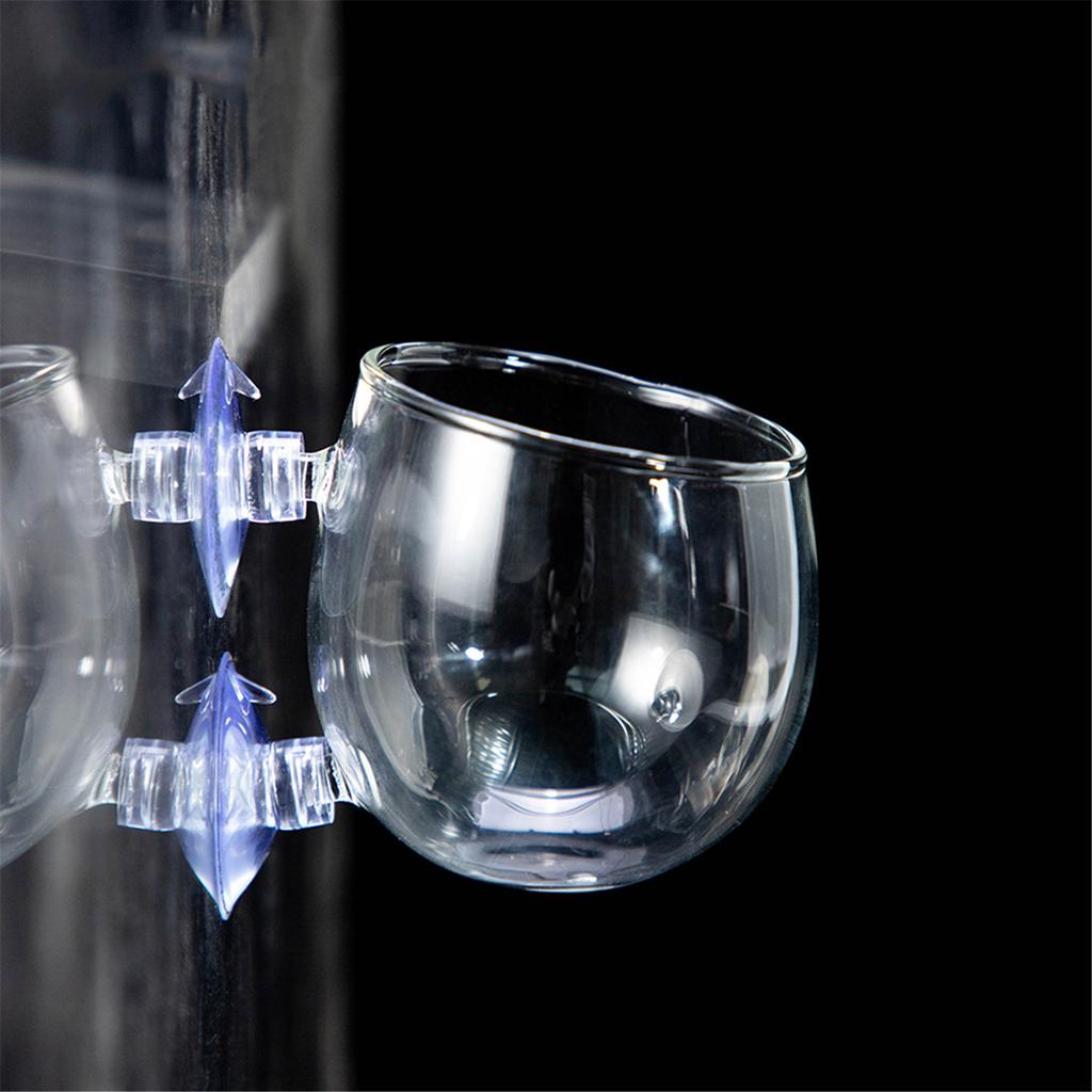 Стеклянный горшок для растений для аквариума для различных аквариумов с присоской для пресноводного солеводного аквариума ландшафтная чашка для растений