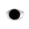 Серебро 925 пробы, Круглое кольцо с черным ониксом, Кольцо унисекс, Мужские украшения, Кольцо с камнем, Кольцо с плоским камнем, Ювелирные изделия ручной работы