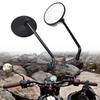 Black/Chrome Cafe Racer Retro Motorcycle Modified Coffee Climb High Quality Rearview Mirror Small Round Mirror CB400 CB1300