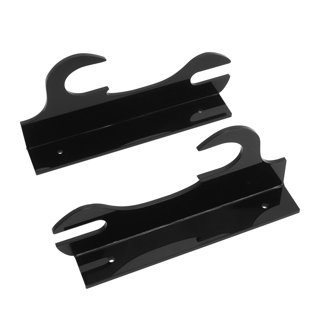 2 Pcs Samurai Knife Holder Wall Mounted Samurai Sword Holder Sword Wall Display Rack Black