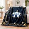 FC Zürich Printed Flannel Blanket Warm Comfort Bed Throw For Indoor Home Decoration