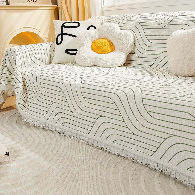 New Sofa Cover Cloth Four Seasons Universal Full Covered Oversized Straight Row Sofa Towel Fresh Sofa Cover Blanket