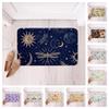 Non-Slip Doormat Waterproof Entrance Rug Flowers And Insects Prints Mat For Front Door Home Decor Easy Clean Floor Carpet Beauty