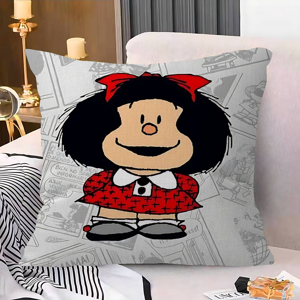 Cute Cartoon M-Mafalda Pillow Cover Sofa Cushion Cover Home Room Decoration Children Gift