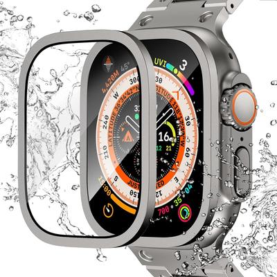 Закаленное Стекло Для Apple Watch ultra 3 ремешок 49мм Защитная Пленка На Экран Анти-Царапина HD Полная Пленка Металлический Бампер iWatch Ultra2 Ремешок