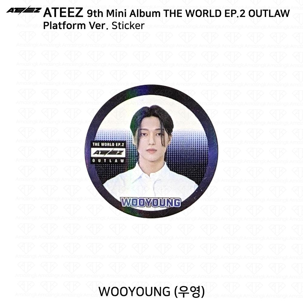 ATEEZ 9-й мини-альбом THE WORLD EP.2 OUTLAW Platform Ver QR Фотокарточка Изображение карты