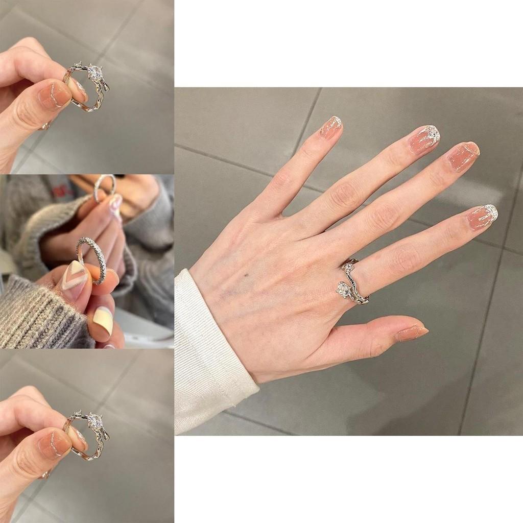 Elegant 2022 New Branch Design Zirconia Open Ring For Women Unique And Chic Jewelry