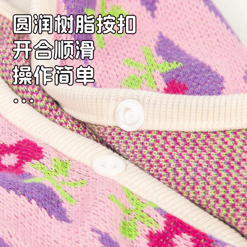 Pet puppy dog clothes autumn and winter teddy bichon schnauzer small dog cat jacket 11 wool sweater back open