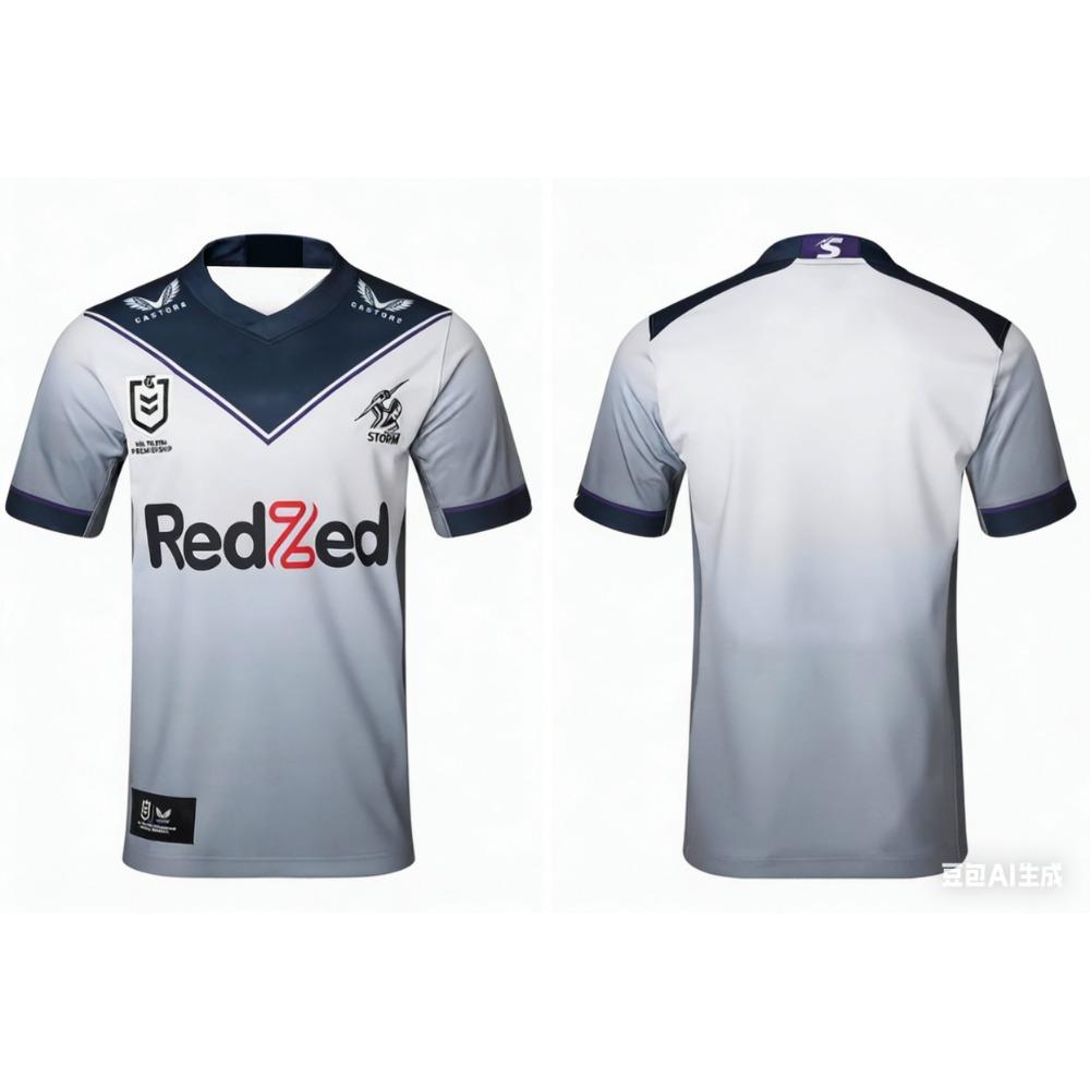 Melbourne Storm 2026 Men's Rugby Shirt Australian Football Shirt Football T-shirt Quick Drying Adult Training Casual Sportswear
