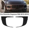 Для Porsche Cayenne 958 2015-2018 Левая Правая Передний Бампер Решетки Противотуманных Фар Рамка Отделка Накладка Воздуховода 95850594500 95850594600