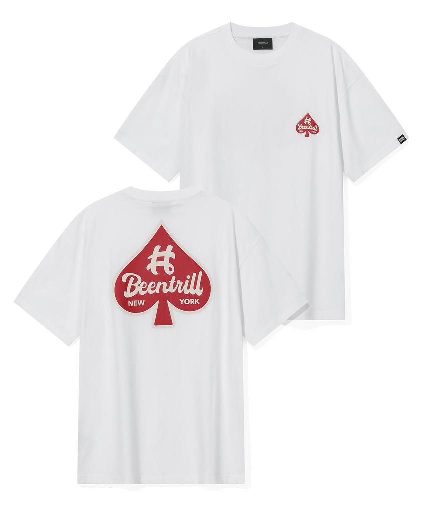 Футболка BEENTRILL Spade Hashtag (белый)