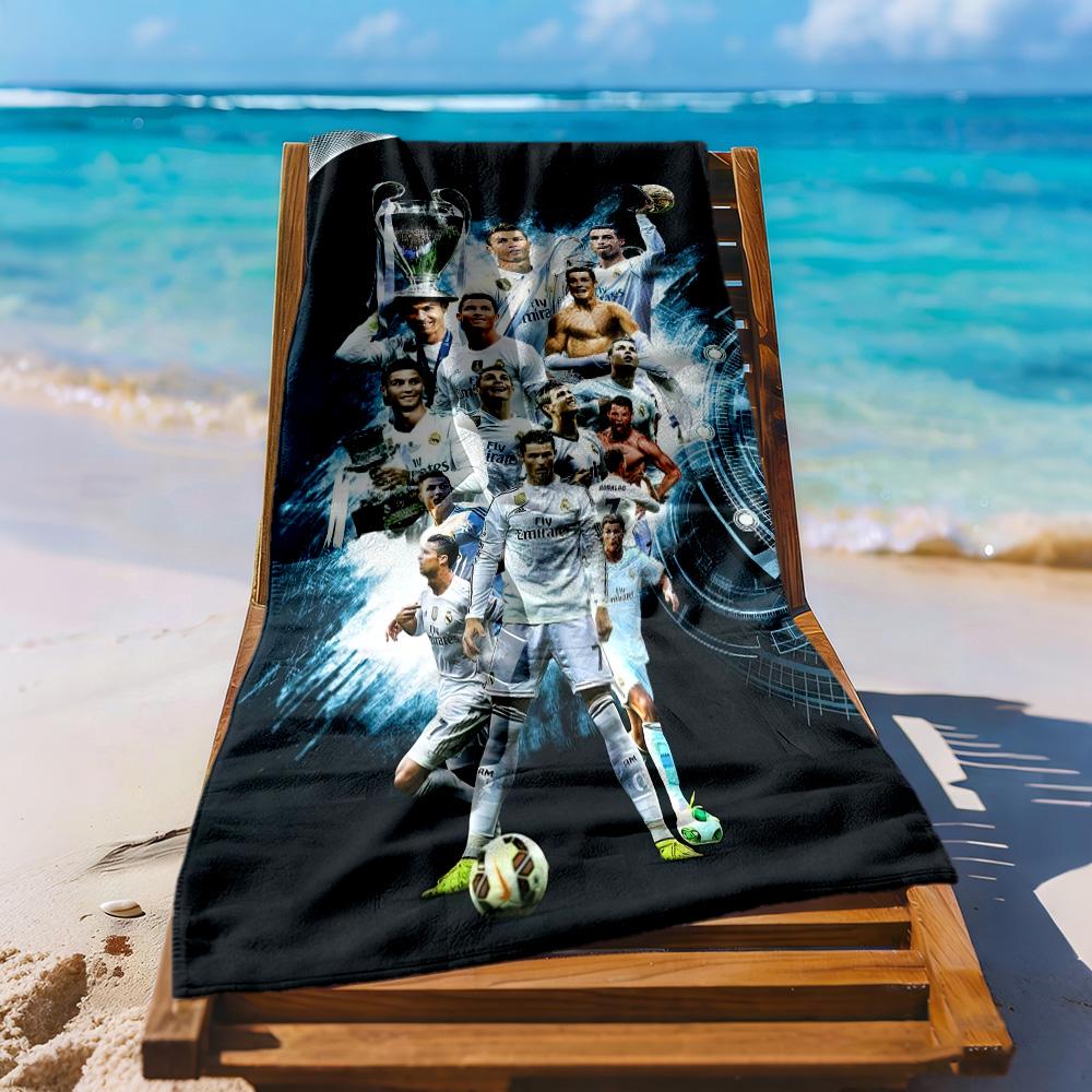 Cristiano Ronaldo Beach Towel Quickdry Soft Microfiber Comfortable Lightweight