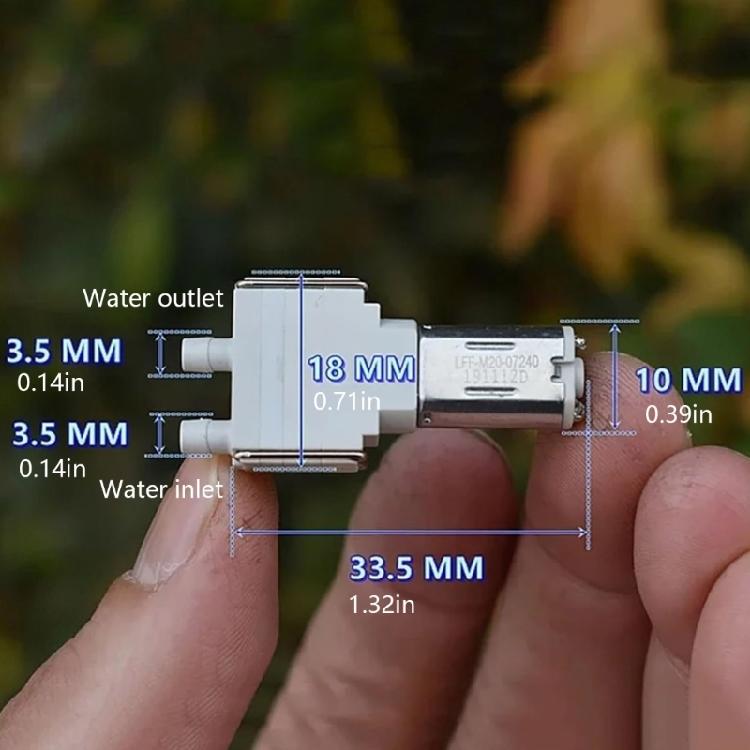 CJWP08-AB03A10 M20 Diaphragm Water Pump 3V 3.3V 3.7V Self Priming Suction Water Pump Liquid Pump Replacement