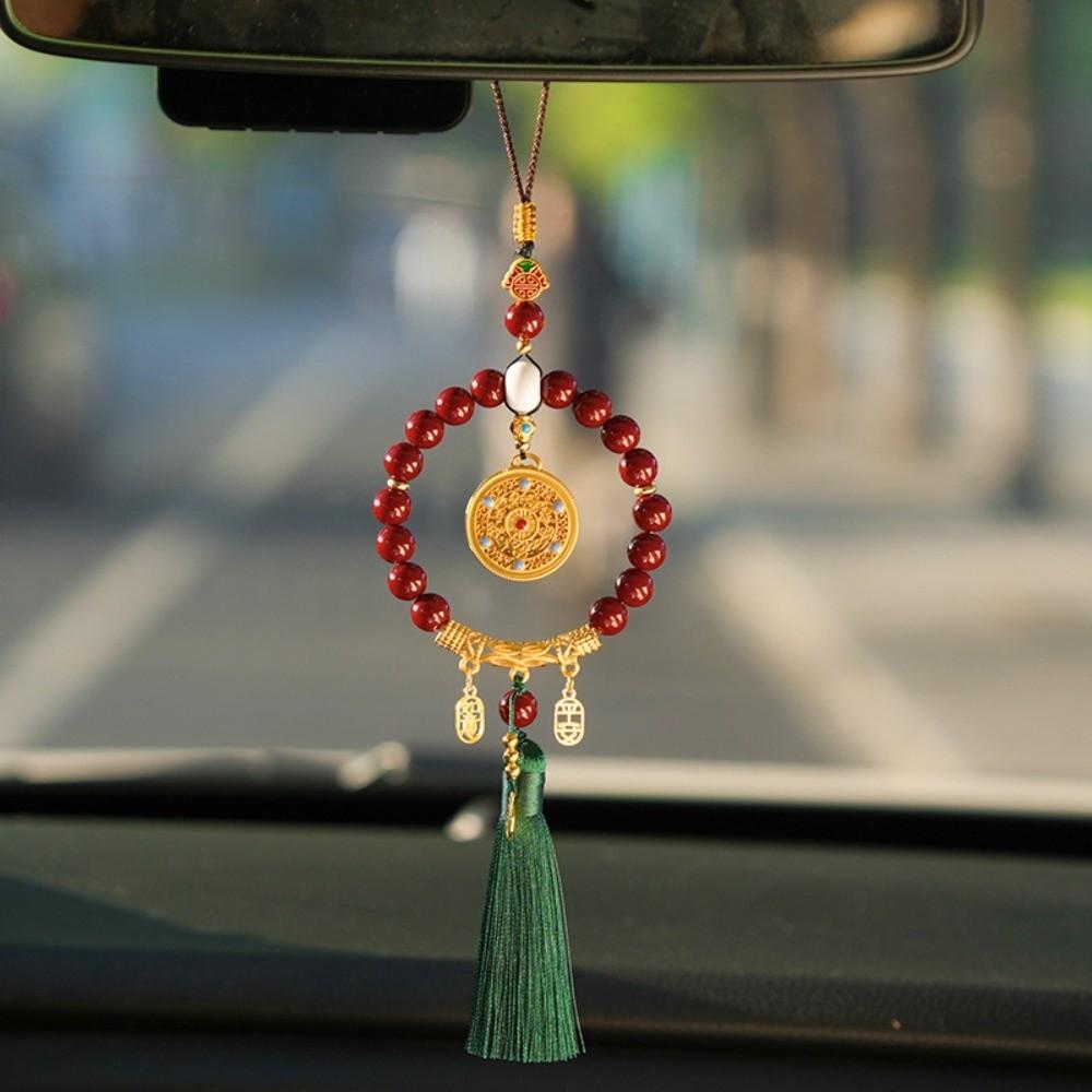 Five-Fortune Round Automobile Hanging Ornament Lucky Charm Jewelry Car Interior