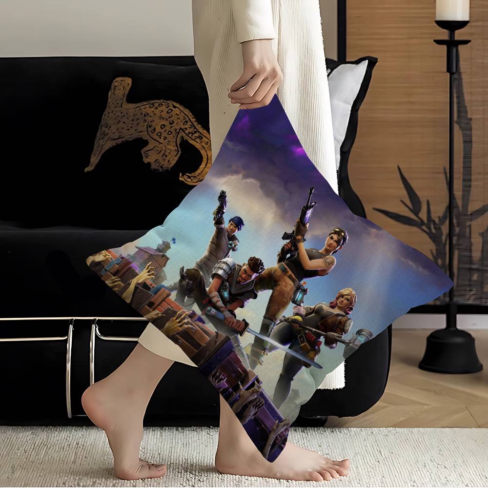 Cartoon Game FFortniteS Cushion Cover Inches Farmhouse Decor Home Throw Pillow Covers For Couch Decorations