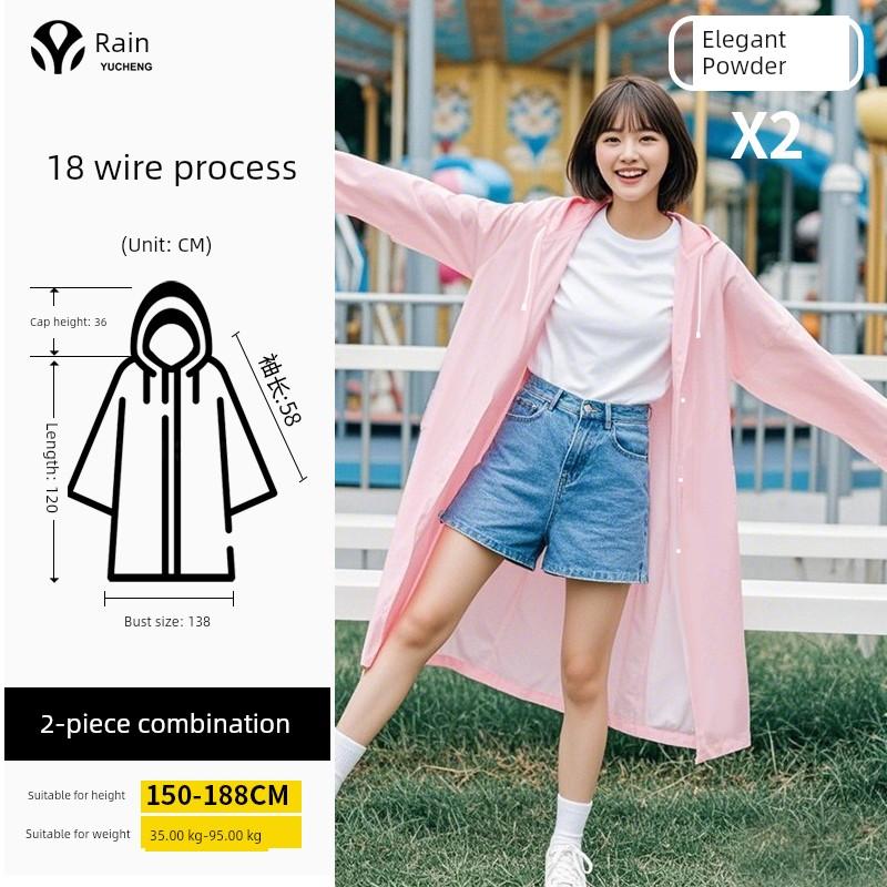 Portable Thickened Kids Raincoat for School Travel