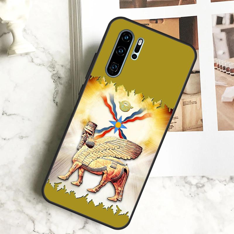 Lamassu Assyrian Winged Lion For Huawei Nova 7i 8i 11i 12i 12s Y73 Y70 Y90 Y60 Y72 Y61 Y91 9 10 SE P40 Lite P30 Pro Case