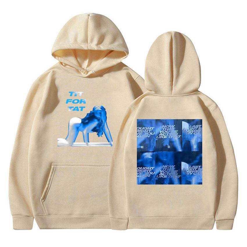 Singer Tate McRae TIT FOR TAT Album 2025 Fans Gift Hoody Men Women Fashion Harajuku Sweatshirt Retro Oversized Long Sleeve Hoody